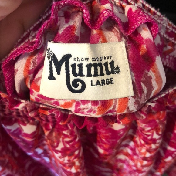 Mumu off the shoulder Romper sz L - Picture 5 of 5